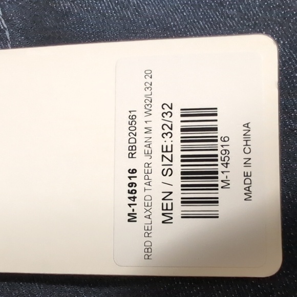 *NWT* Red Bull Distribution Co. Denim Relaxed Taper Size 32x32 In Dark Wash - Picture 4 of 13